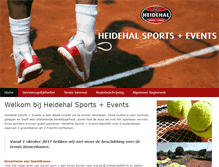Tablet Screenshot of heidehal.nl